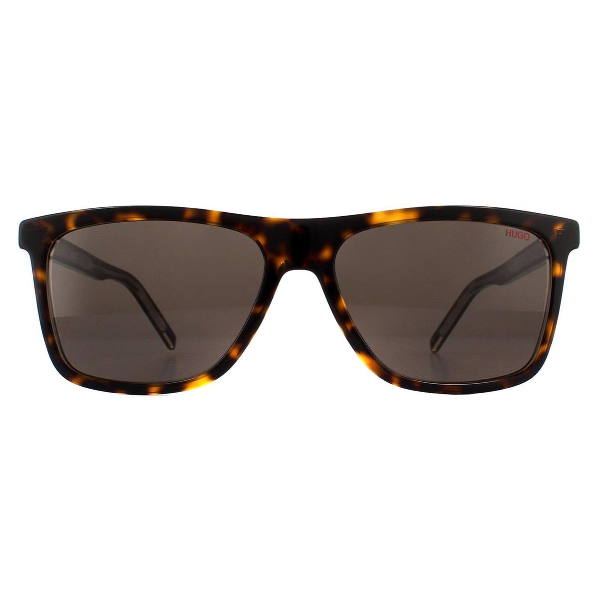 Rechteckige Havana Sonnenbrille