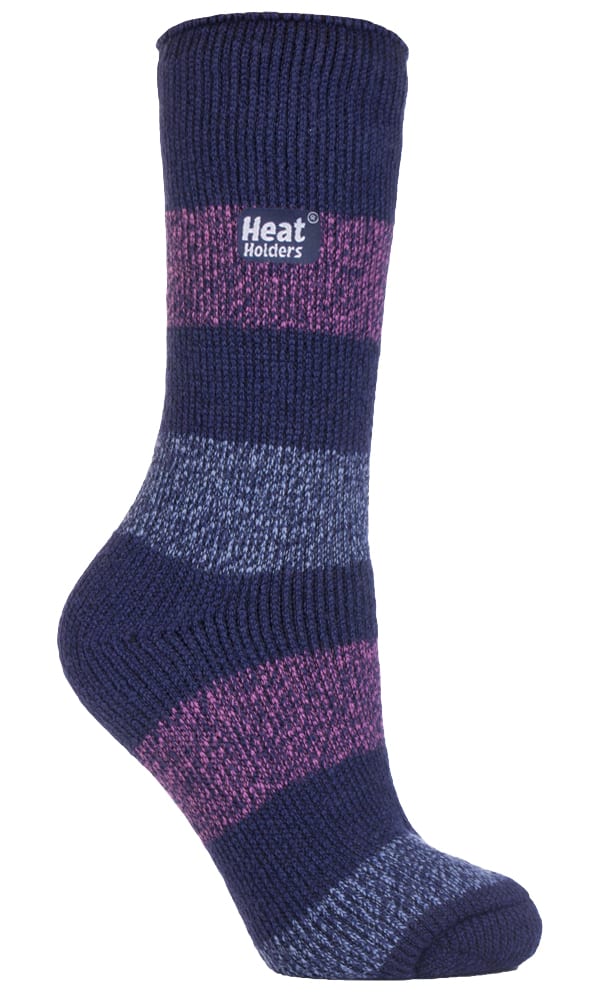 Heat Holders - Damen gemusterte Winter warme Thermosocken 4-8 UK