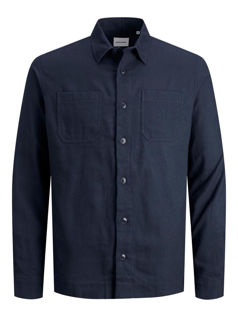 Locker geschnittene, unifarbene Hemdjacke