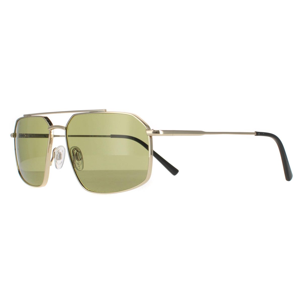 Geometrische Piloten-Sonnenbrille aus Metall