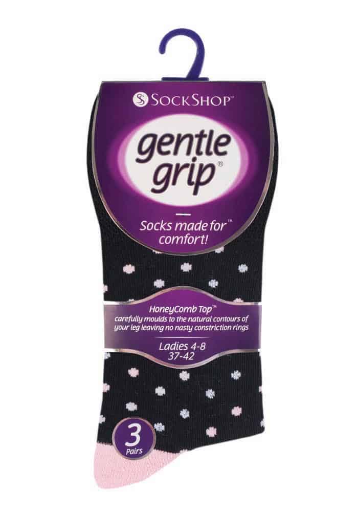 Komfortsocken mit Pünktchenmuster