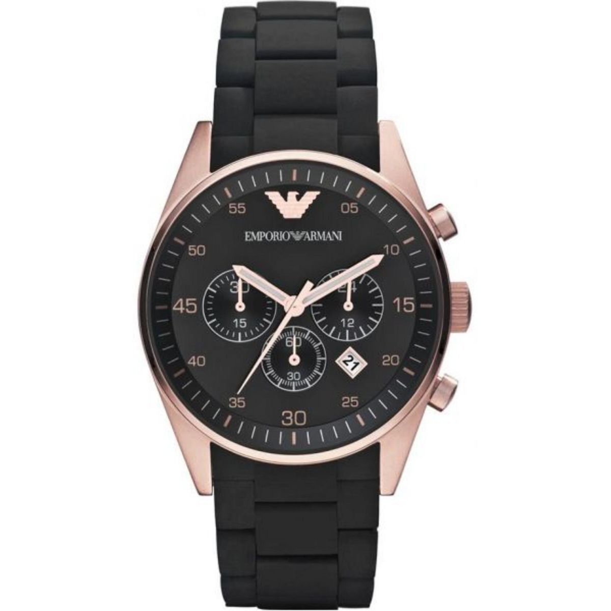 Roségoldfarbene Chronographenuhr