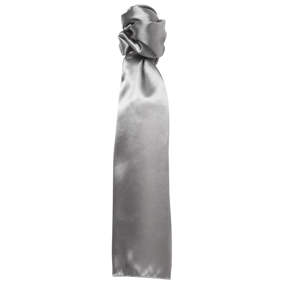 Eleganter einfarbiger Satinschal