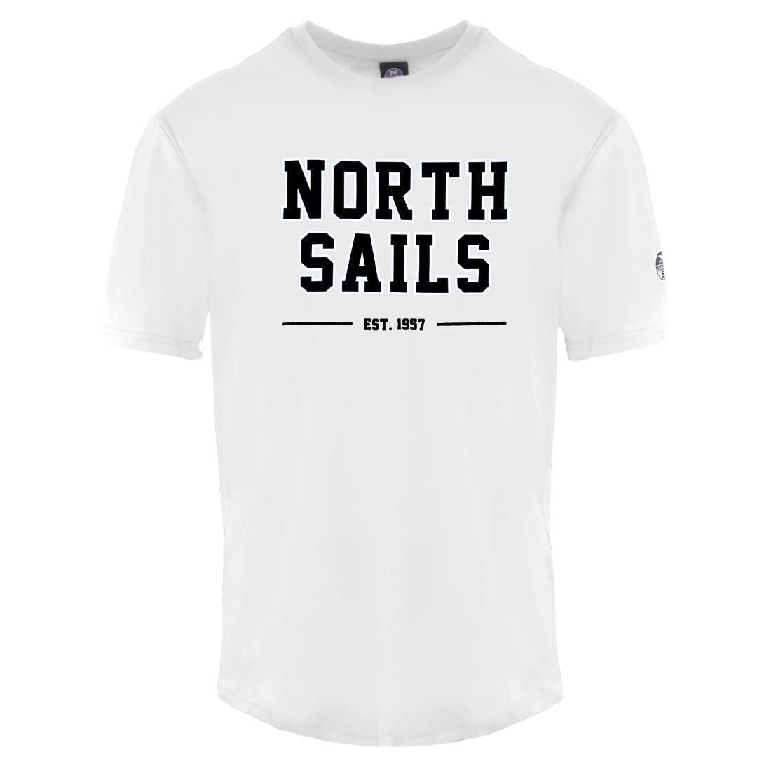 Klassisches Weißes Rundhals-T-Shirt