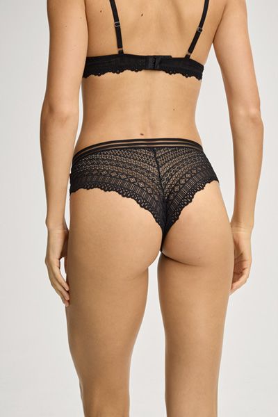 PrimaDonna Nightfall Schwarze Spitzen-Panty Geometrischer Stilmix Softbund
