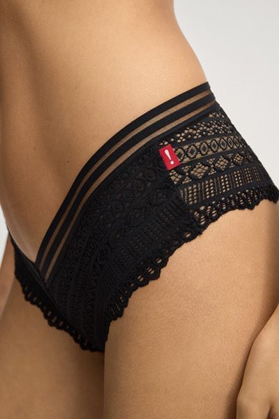 PrimaDonna Nightfall Schwarze Spitzen-Panty Geometrischer Stilmix Softbund