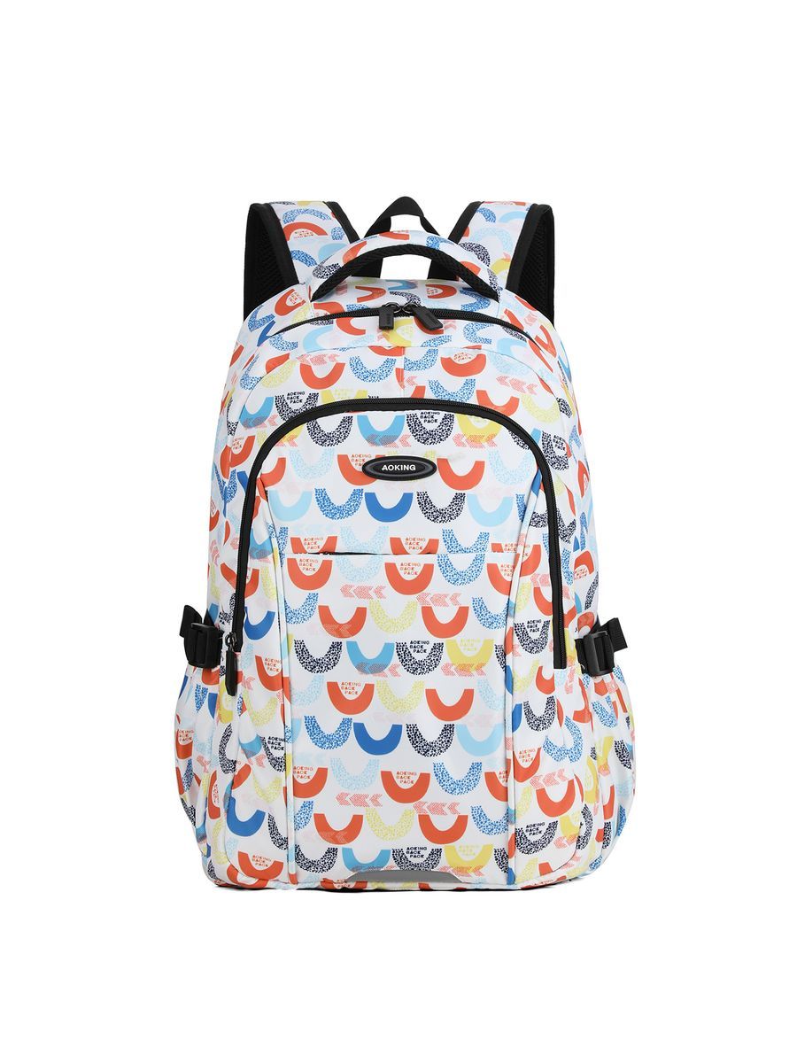 Mehrfarbiger Unisex-Rucksack mit Muster