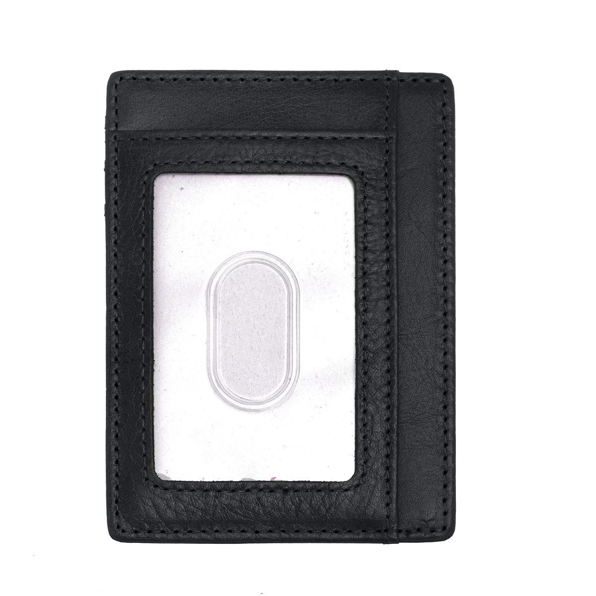 Schlankes Leder-Kartenetui mit RFID-Schutz
