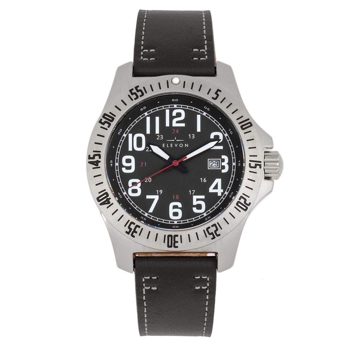 Fliegeruhr mit Lederarmband