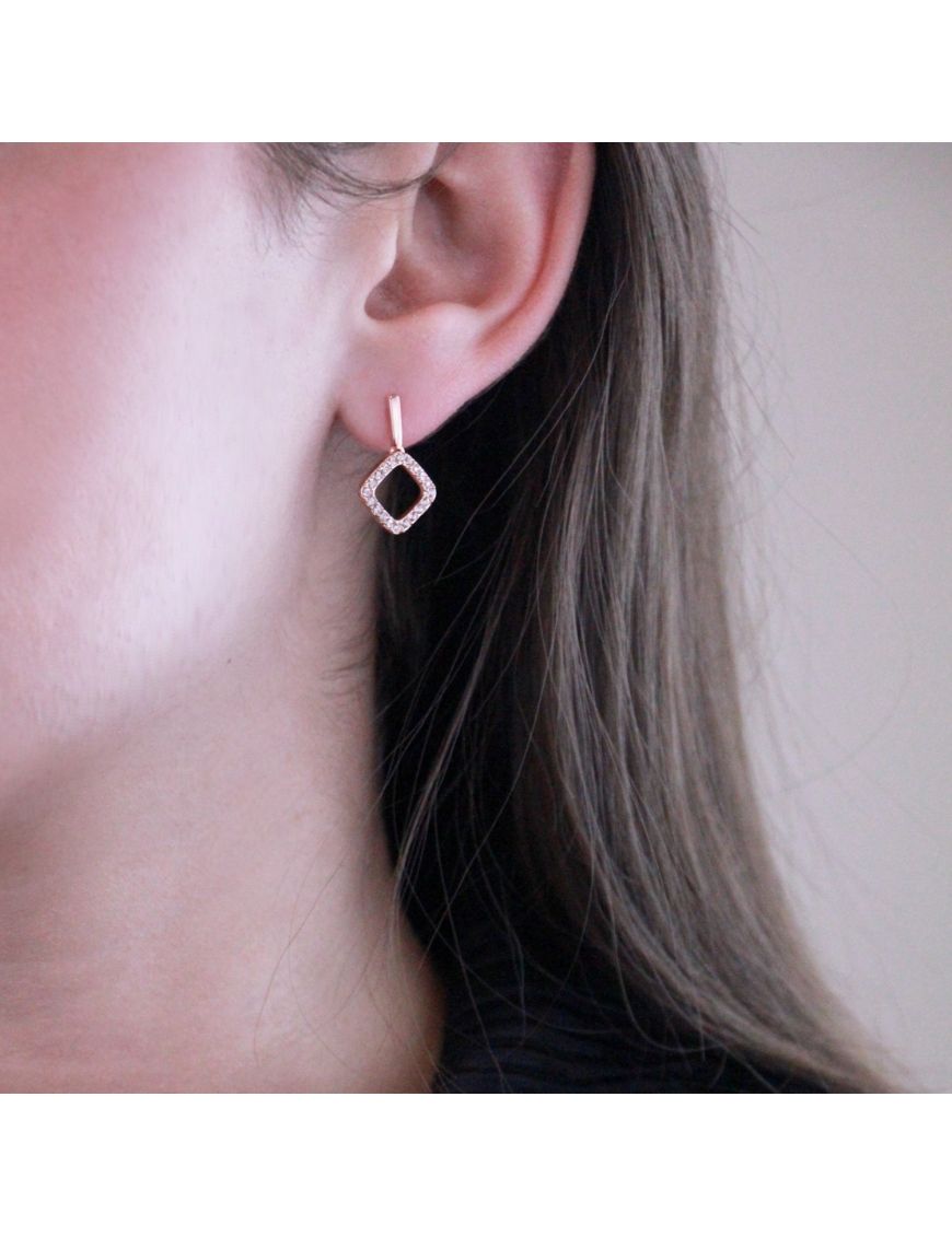 Elegante geometrische Hänger mit Kristallen