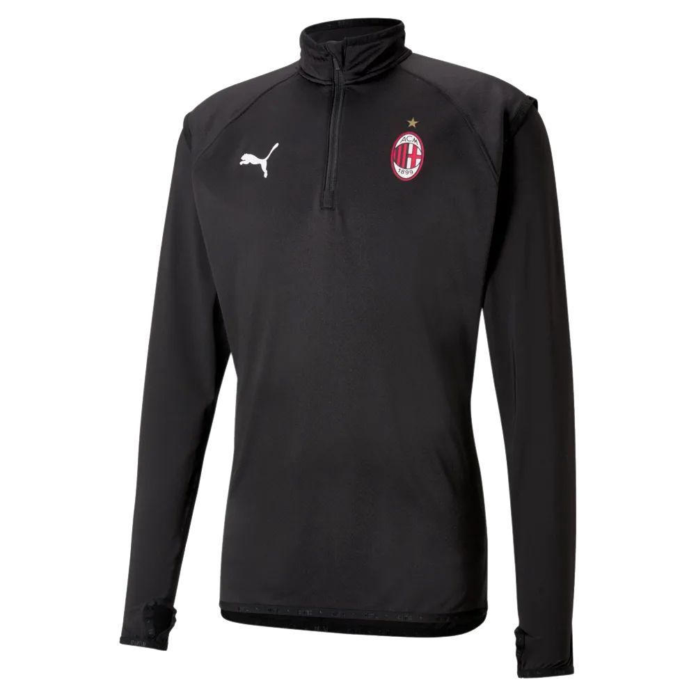 Schwarzes Fußball Trainings Midlayer für Herren