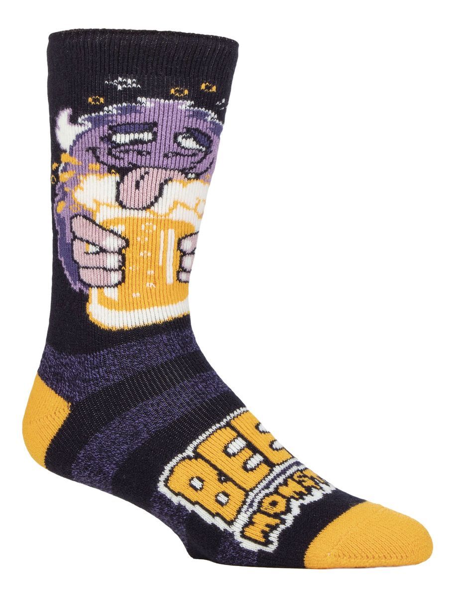 Kuschelige Fleece-gefütterte Herren-Hobby-Socken | Neuheit Flauschige Thermosocken - Bier-Monster