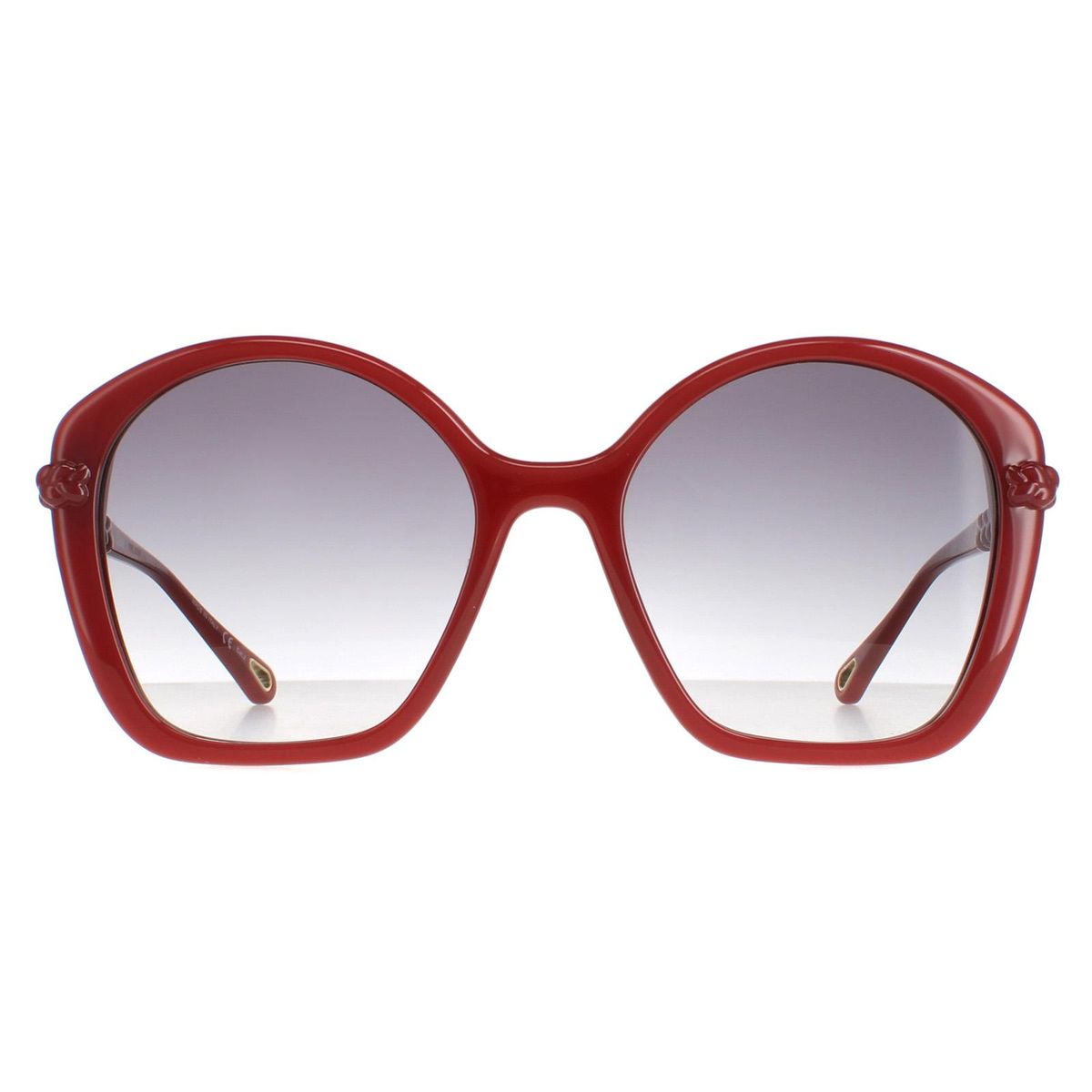 Quadratische dunkelorangefarbene Farbverlauf Sonnenbrille