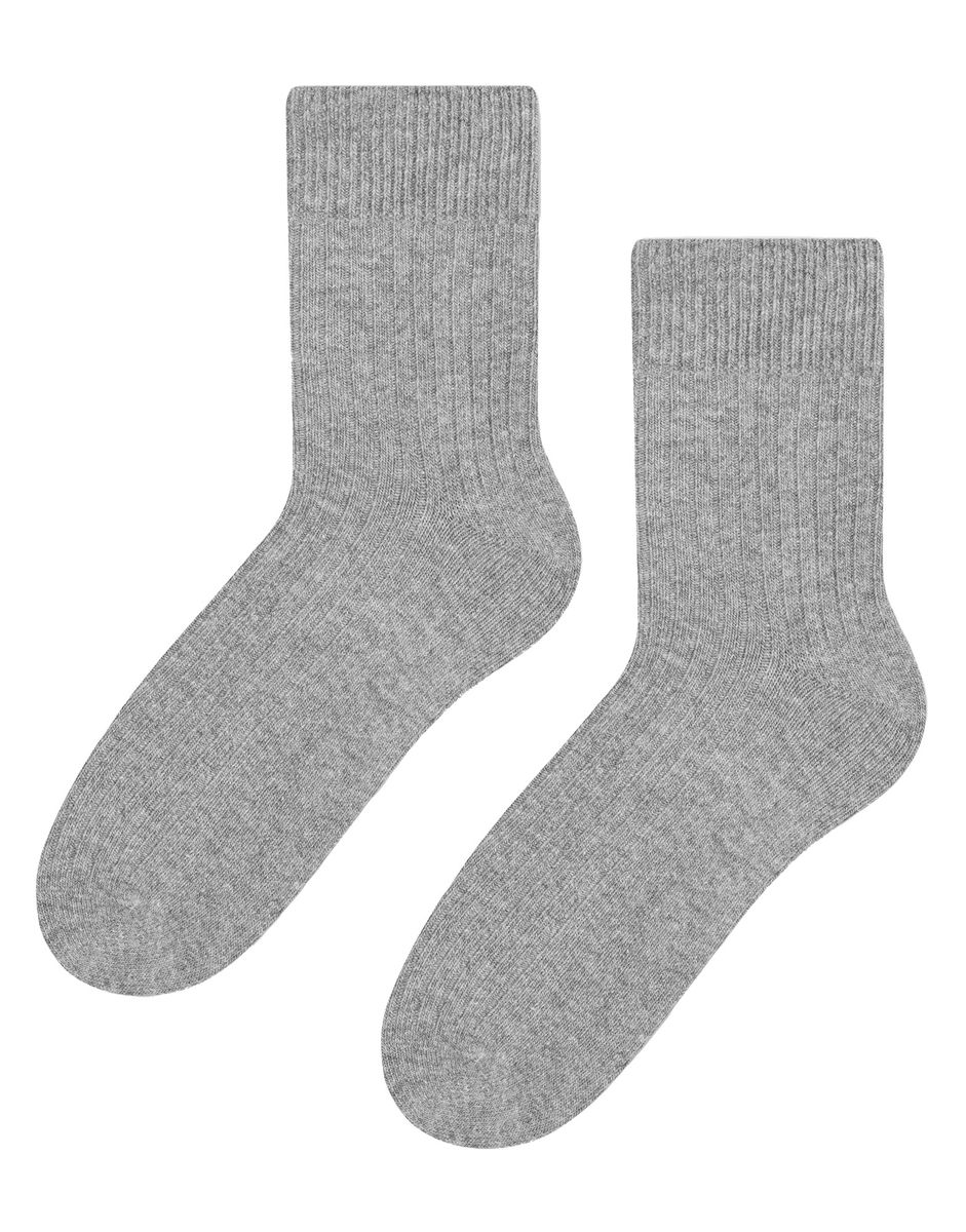 Gerippte Crew-Socken aus Wollmischung