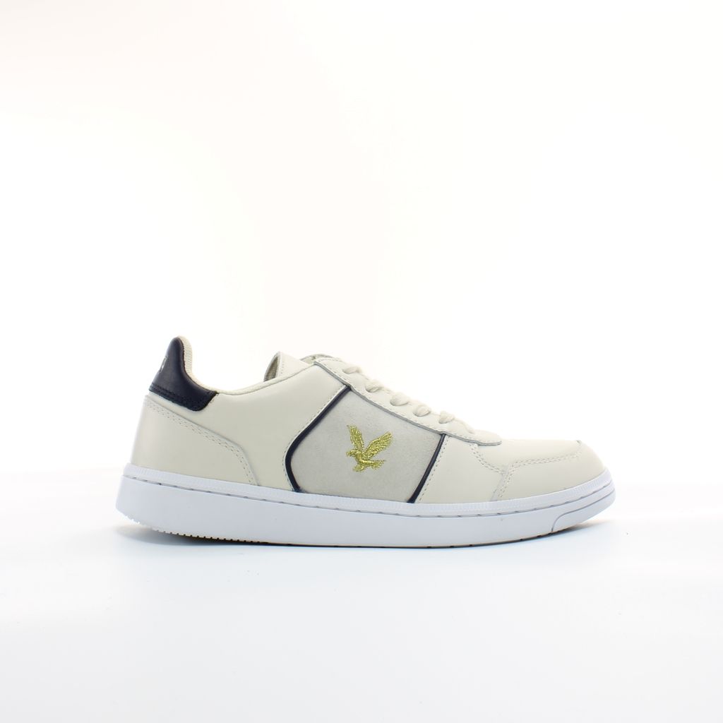Court-inspirierter Leder Low-Top Sneaker