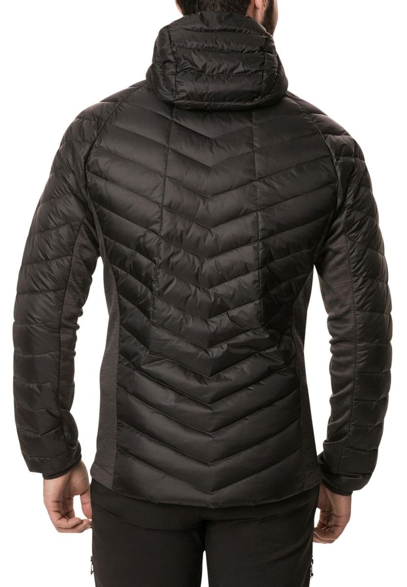 Isolierte Daunen-Steppjacke mit Kapuze