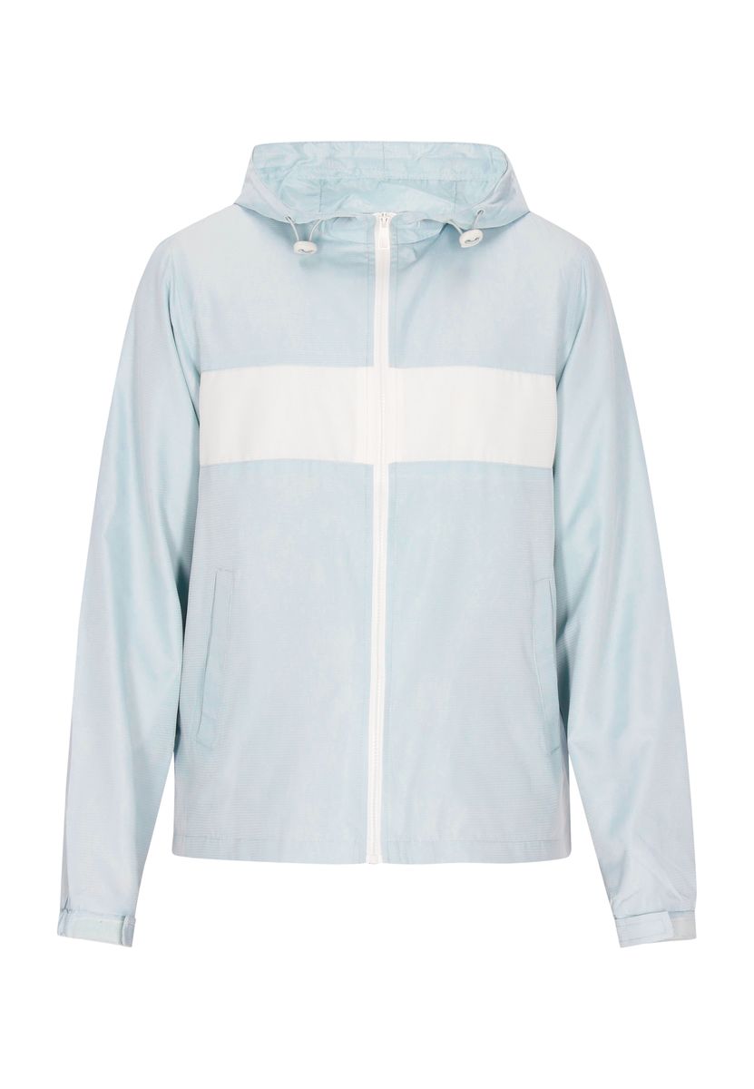 Herrenjacke mit Kapuze, hellblau