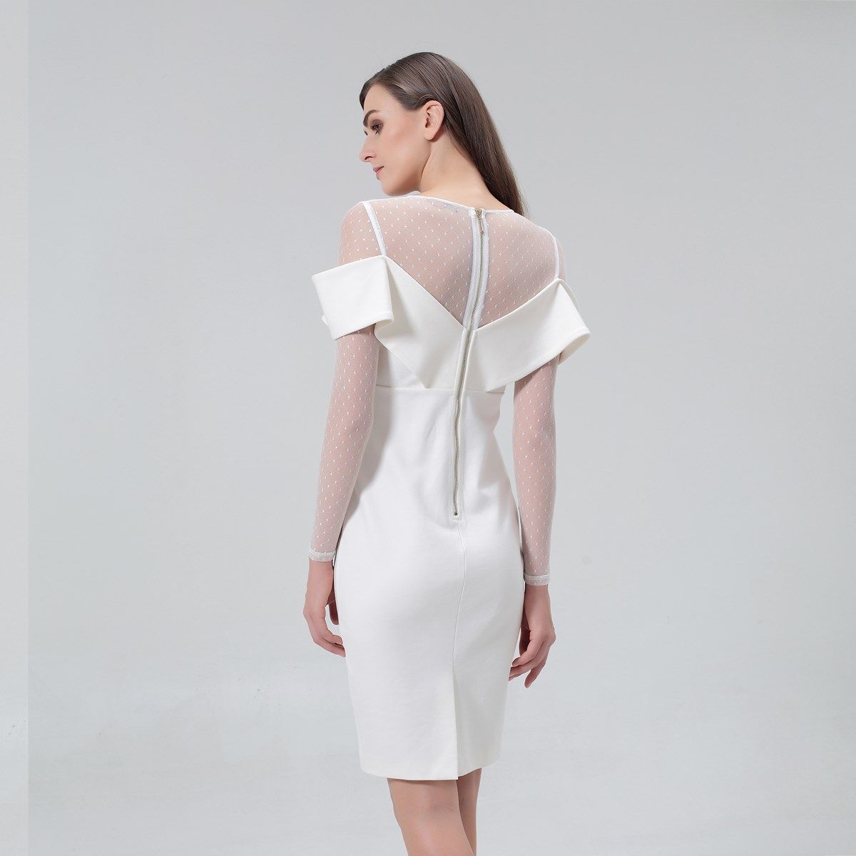 Bodycon-Midikleid mit Bardot-Ausschnitt