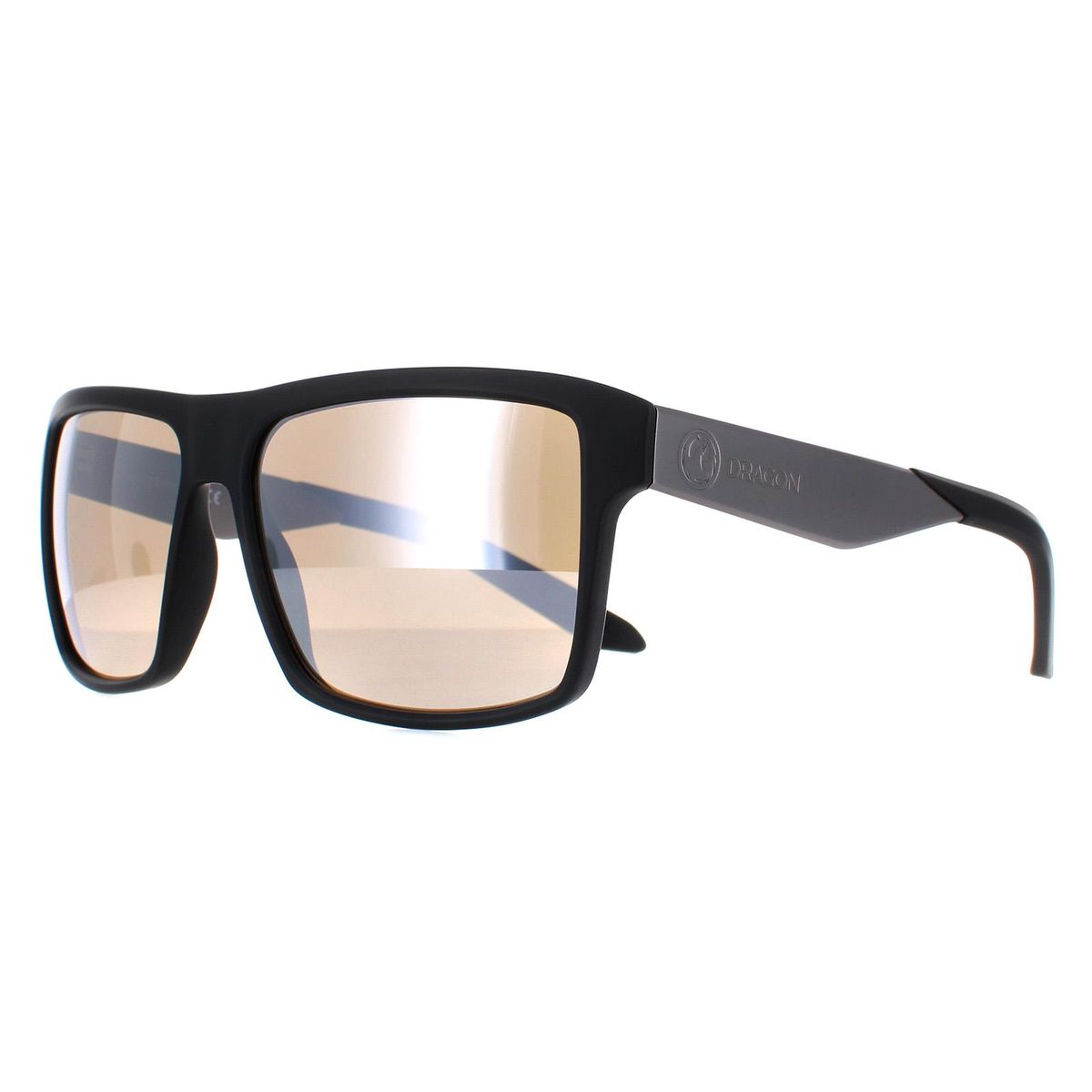 Moderne quadratische Sonnenbrille mit Verspiegelung