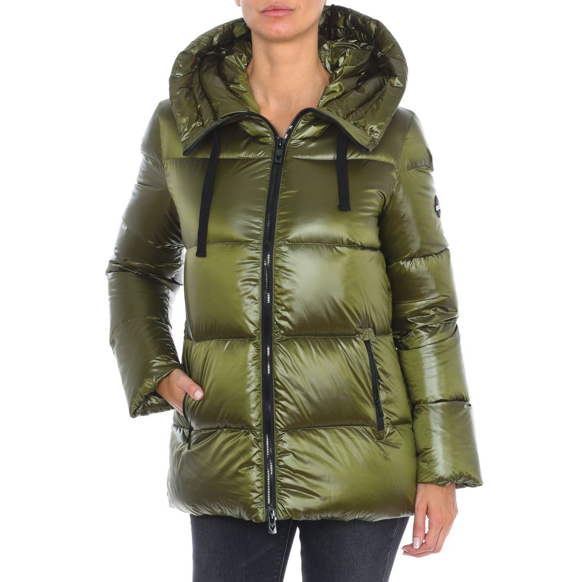 Gepolsterte Jacke mit Kapuze