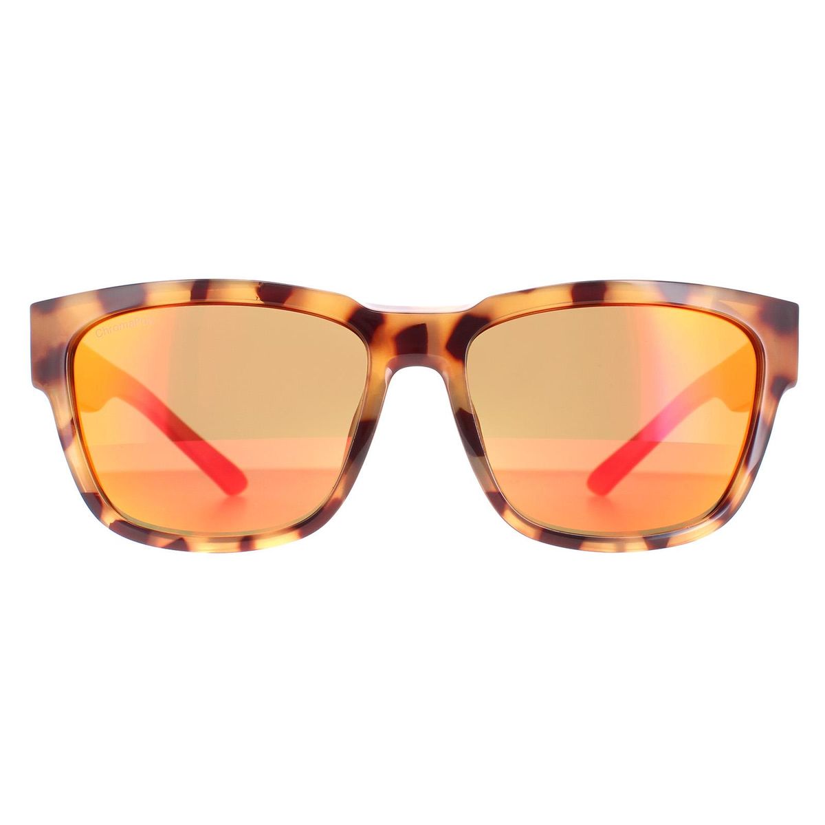 Rechteckige Havana polarisierte Sonnenbrille