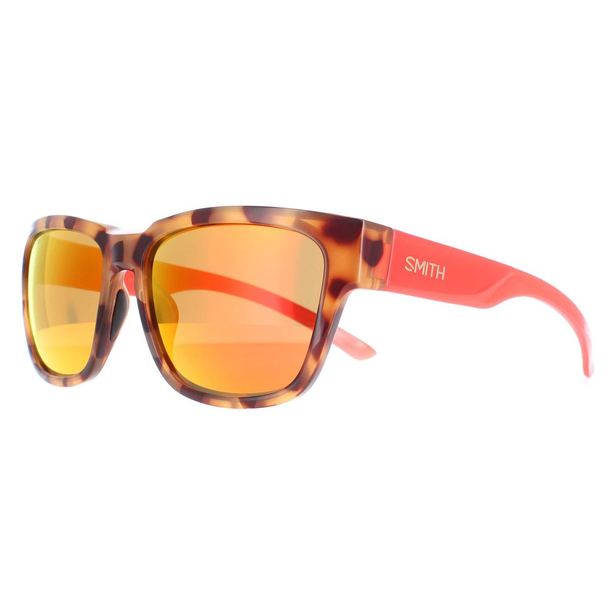 Rechteckige polarisierte Sonnenbrille mit verspiegelten Gläsern