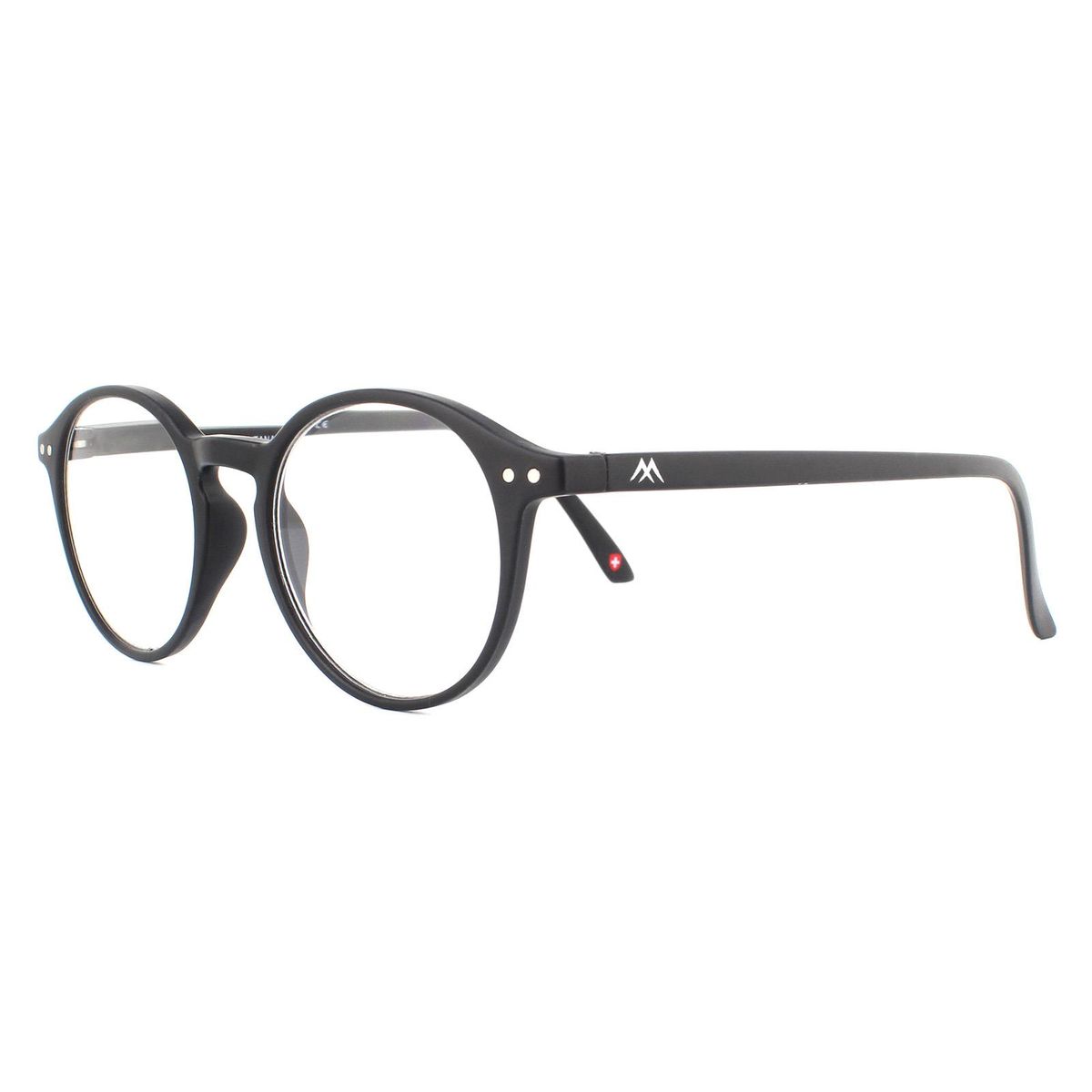 Klassische runde matte Lesebrille