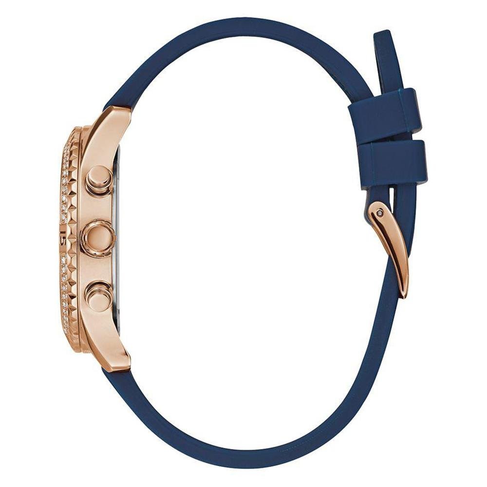Multifunktions-Armbanduhr mit Glitzer-Zifferblatt
