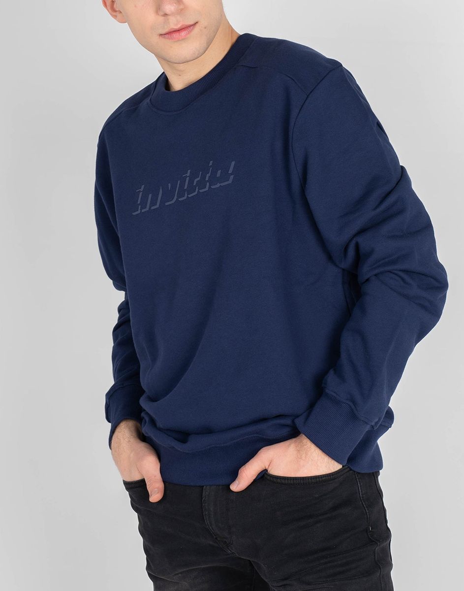 Sweatshirt mit geprägtem Logo-Schriftzug
