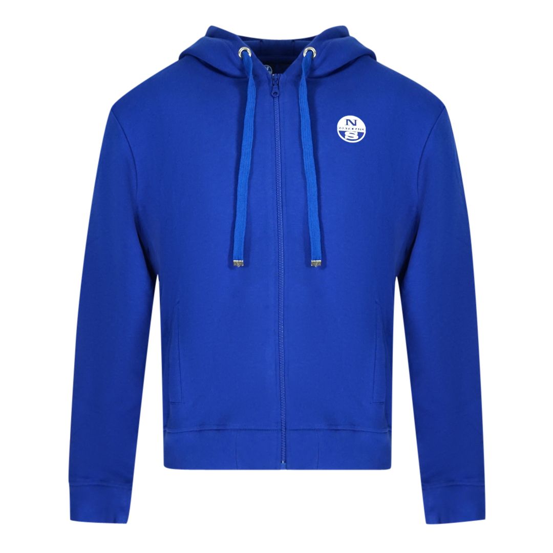 Klassischer Kapuzenpullover mit Reißverschluss und Logo