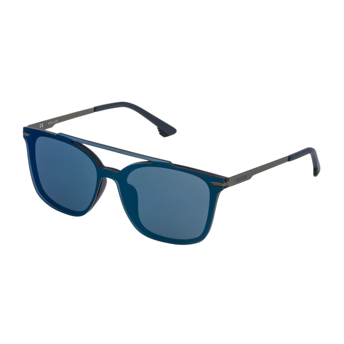Sonnenbrille mit eckigem Rahmen und Brauensteg