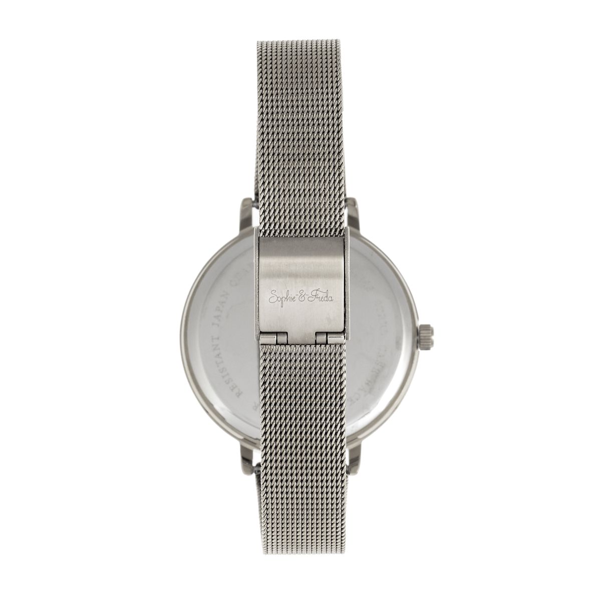 Elegante Uhr mit 3D-Blumendekor