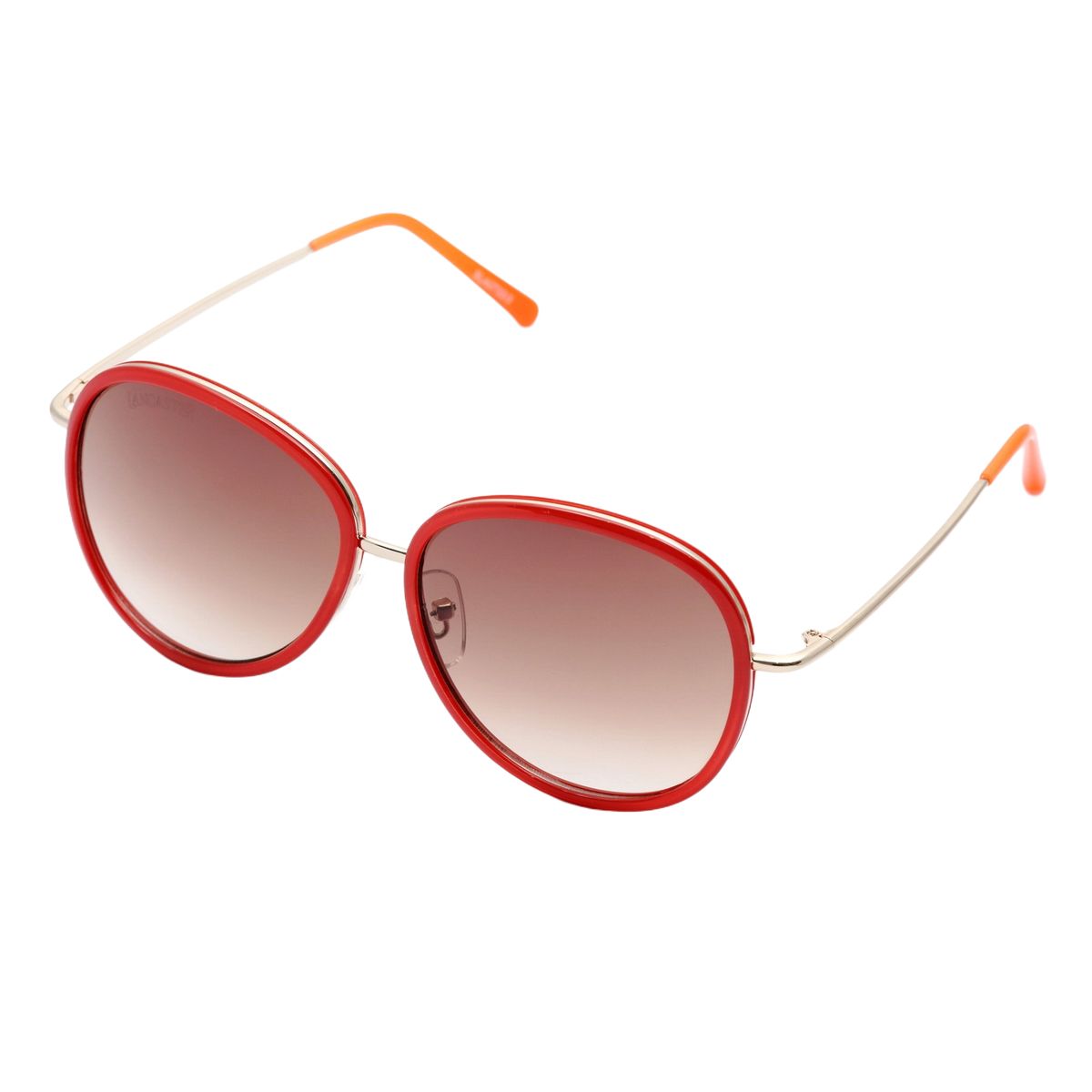 Übergroße Sonnenbrille mit runden Gläsern