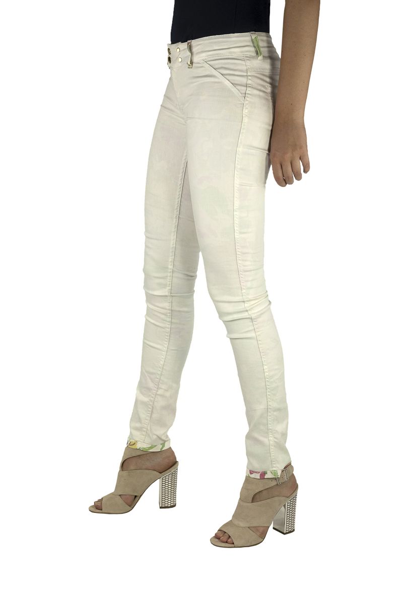 Schlanke Baumwollmischhose