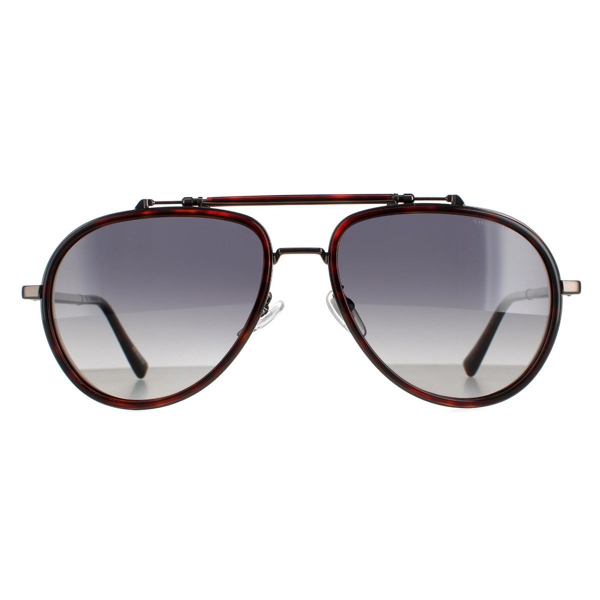 Pilotenbrille mit Havana-Rahmen