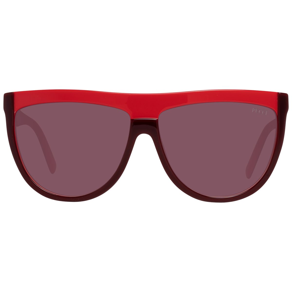Oversize Shield-Sonnenbrille mit Flat-Top
