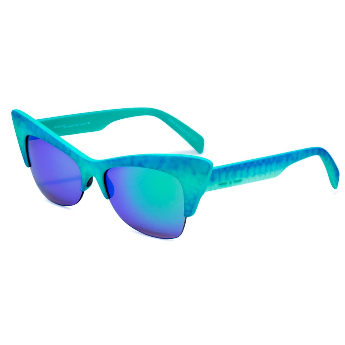 Cat-Eye Sonnenbrille mit verspiegelten Gläsern