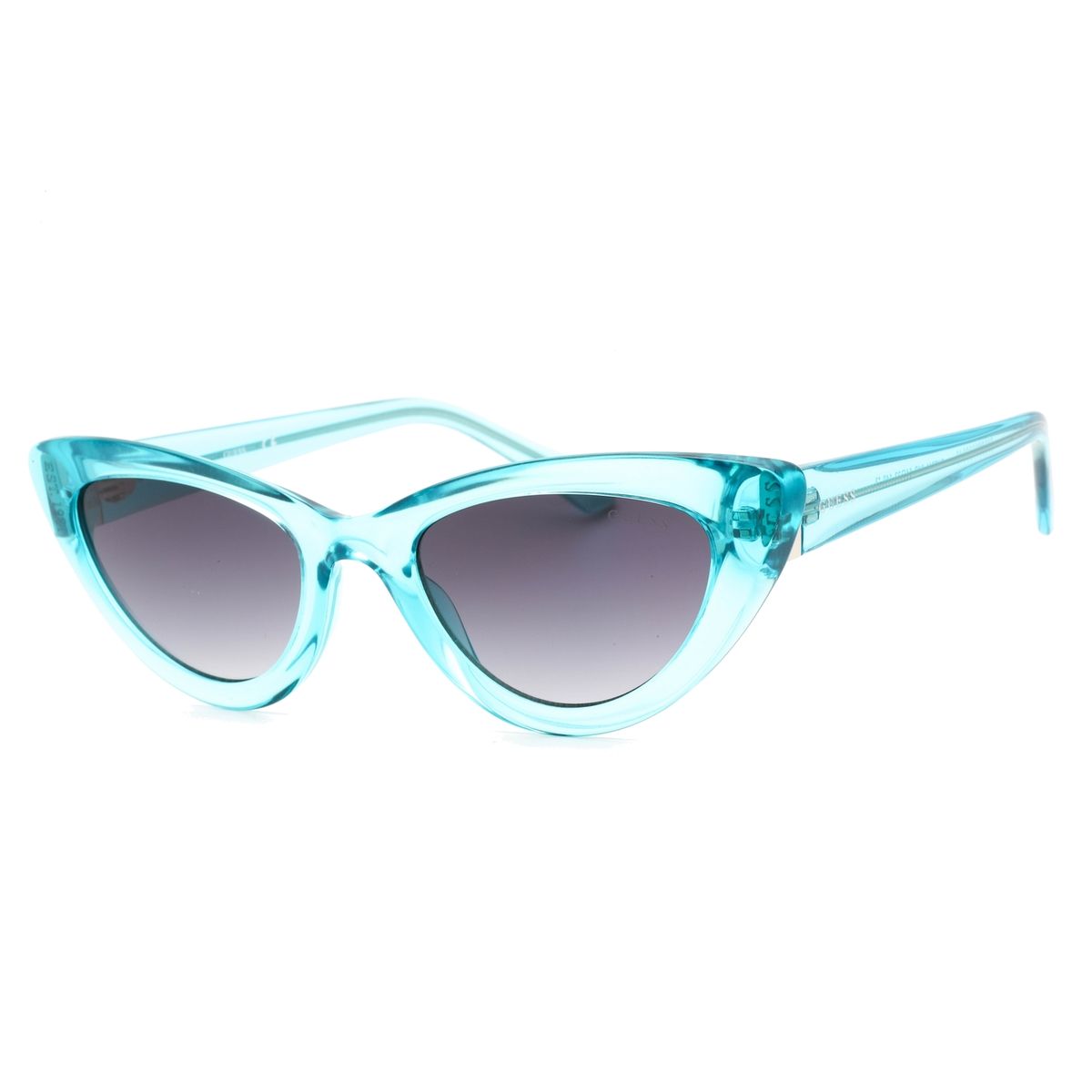Cat-Eye Sonnenbrille aus blauem Acetat