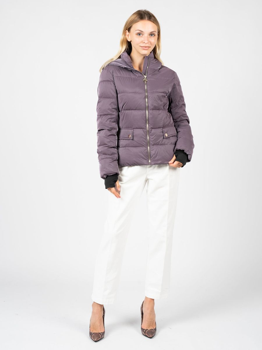 Gesteppte Daunenjacke mit Kapuze