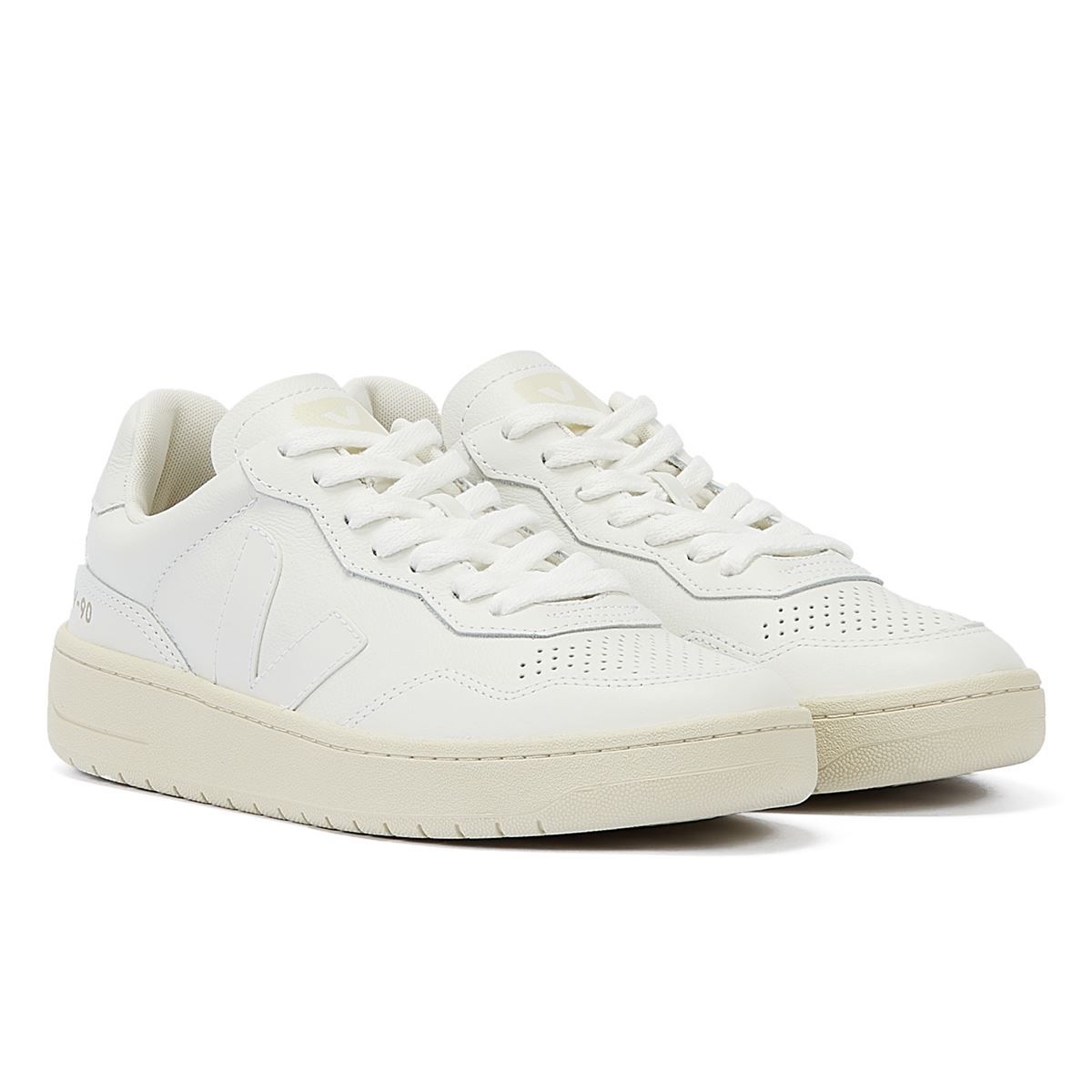 Veja V-90 Extra Damen Leder-Sneakers
