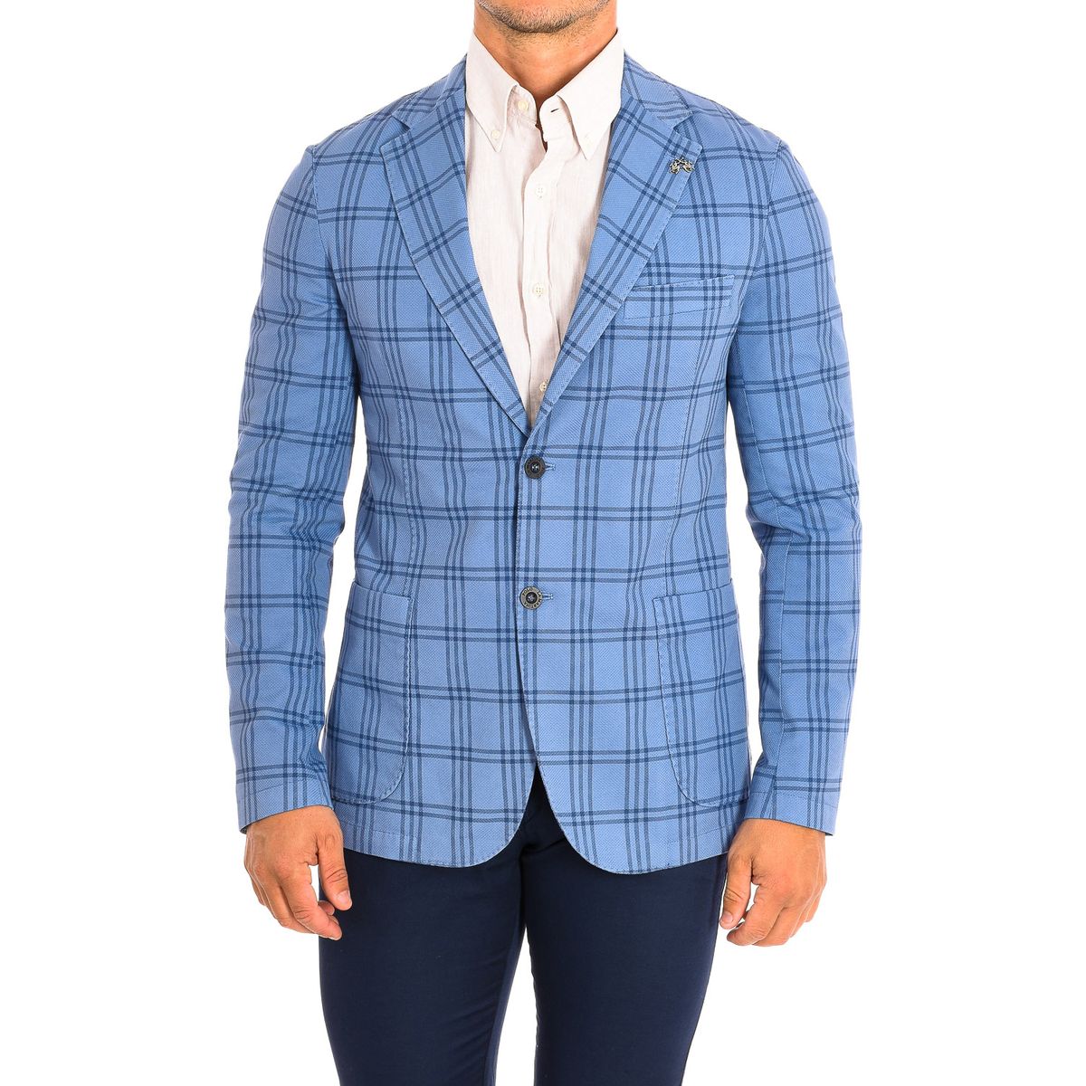 Herren Regular Fit Plaid Blazer