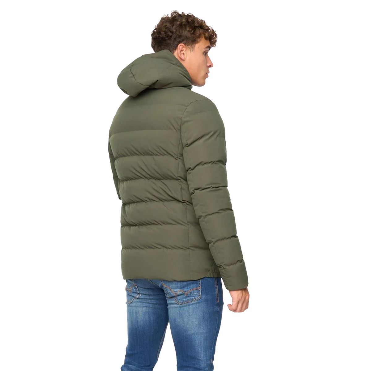 Gesteppte Pufferjacke mit Kapuze