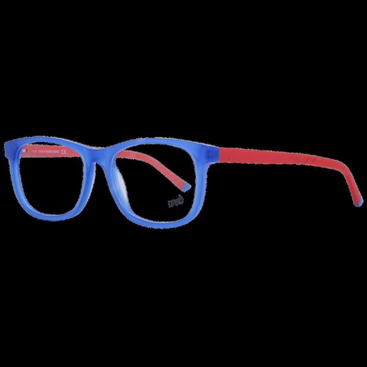 Blaue und rote rechteckige Brille