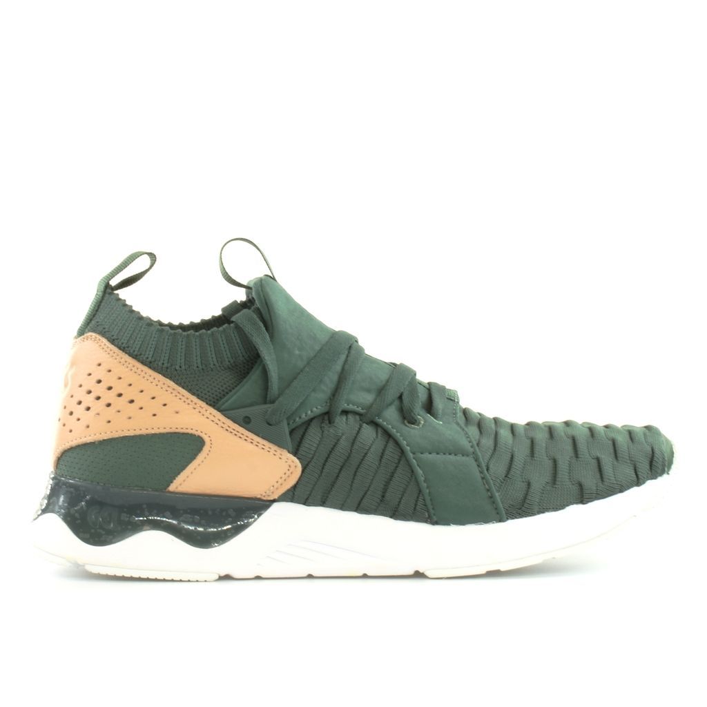 Grüner Strick High-Top Sneaker
