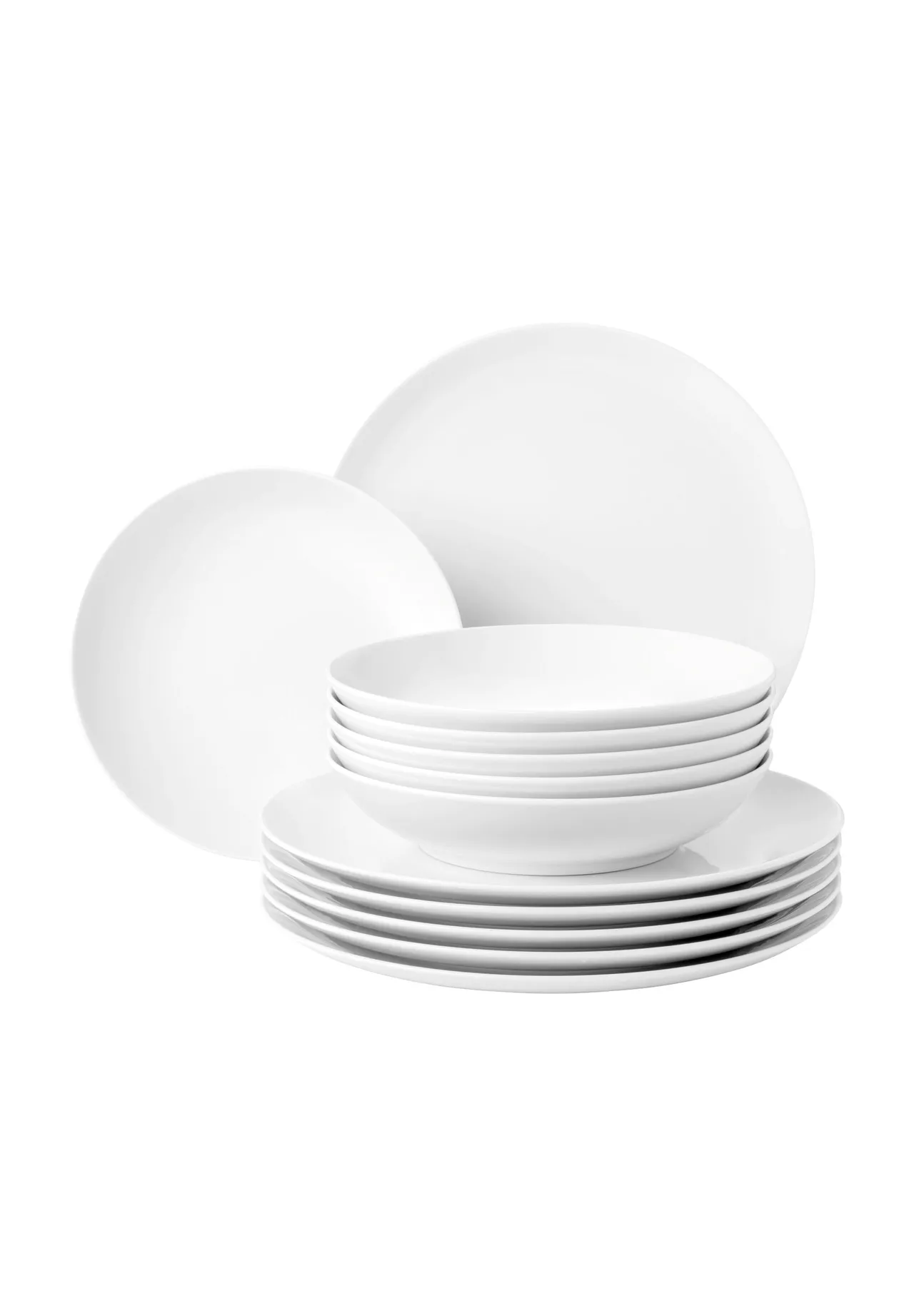 Seltmann Weiden Tafelservice, 12-teilig, weiß