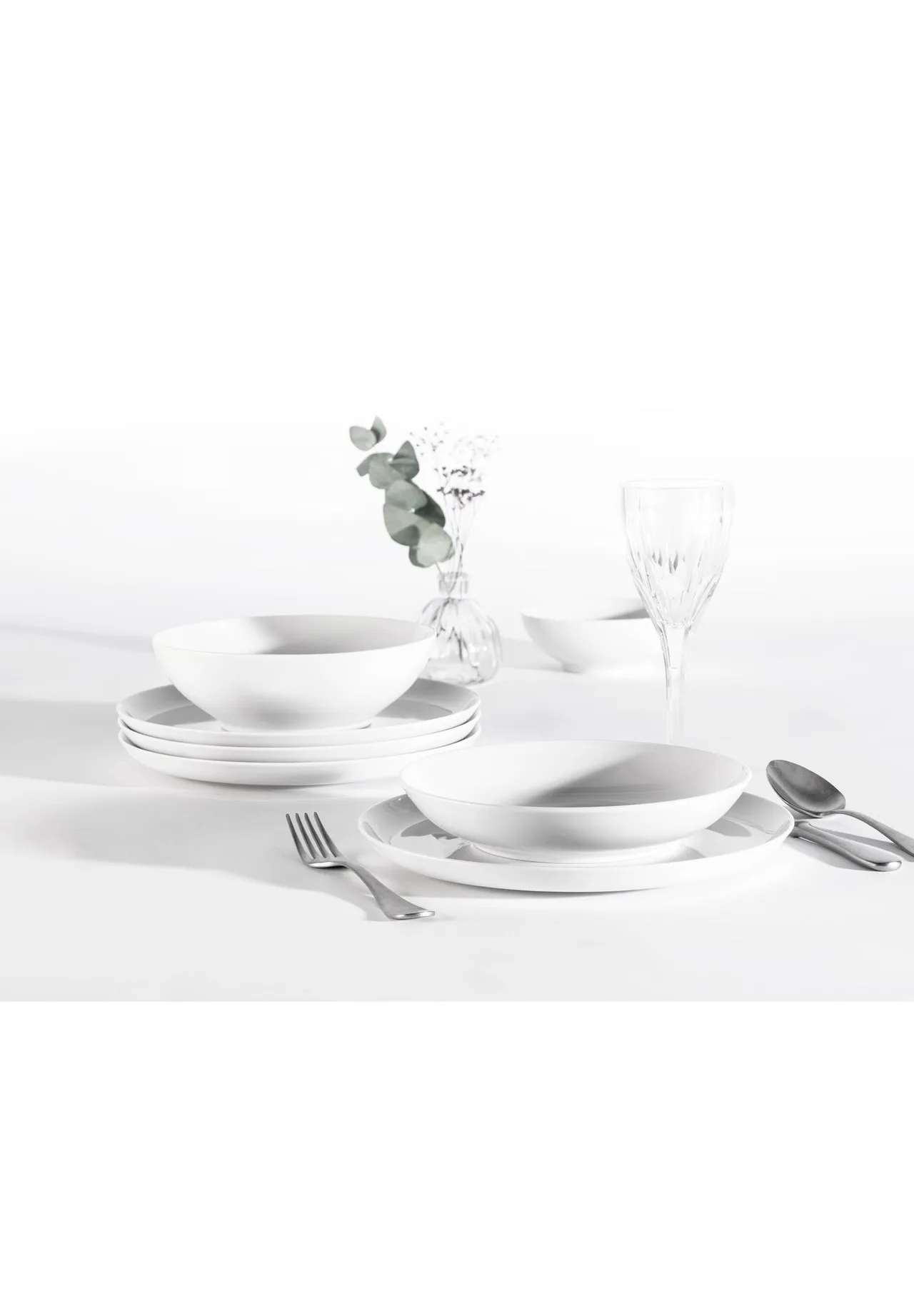 Seltmann Weiden Tafelservice, 12-teilig, weiß, 99