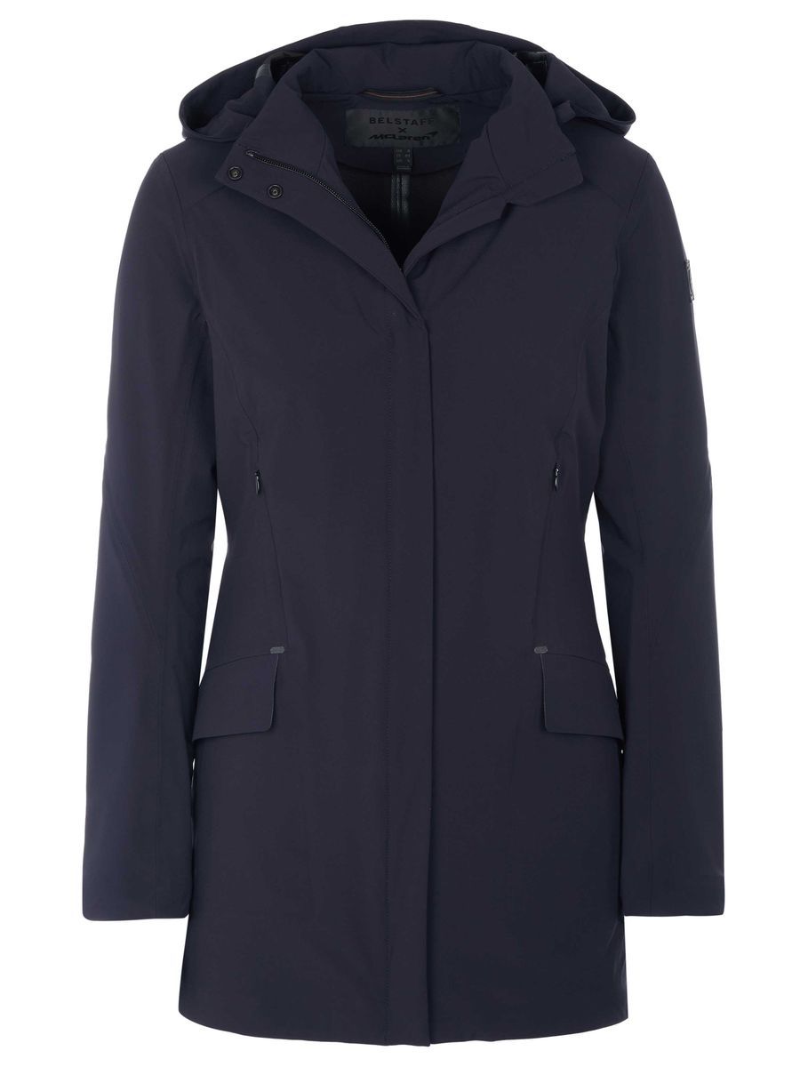 Belstaff x McLaren Regenmantel mit Kapuze