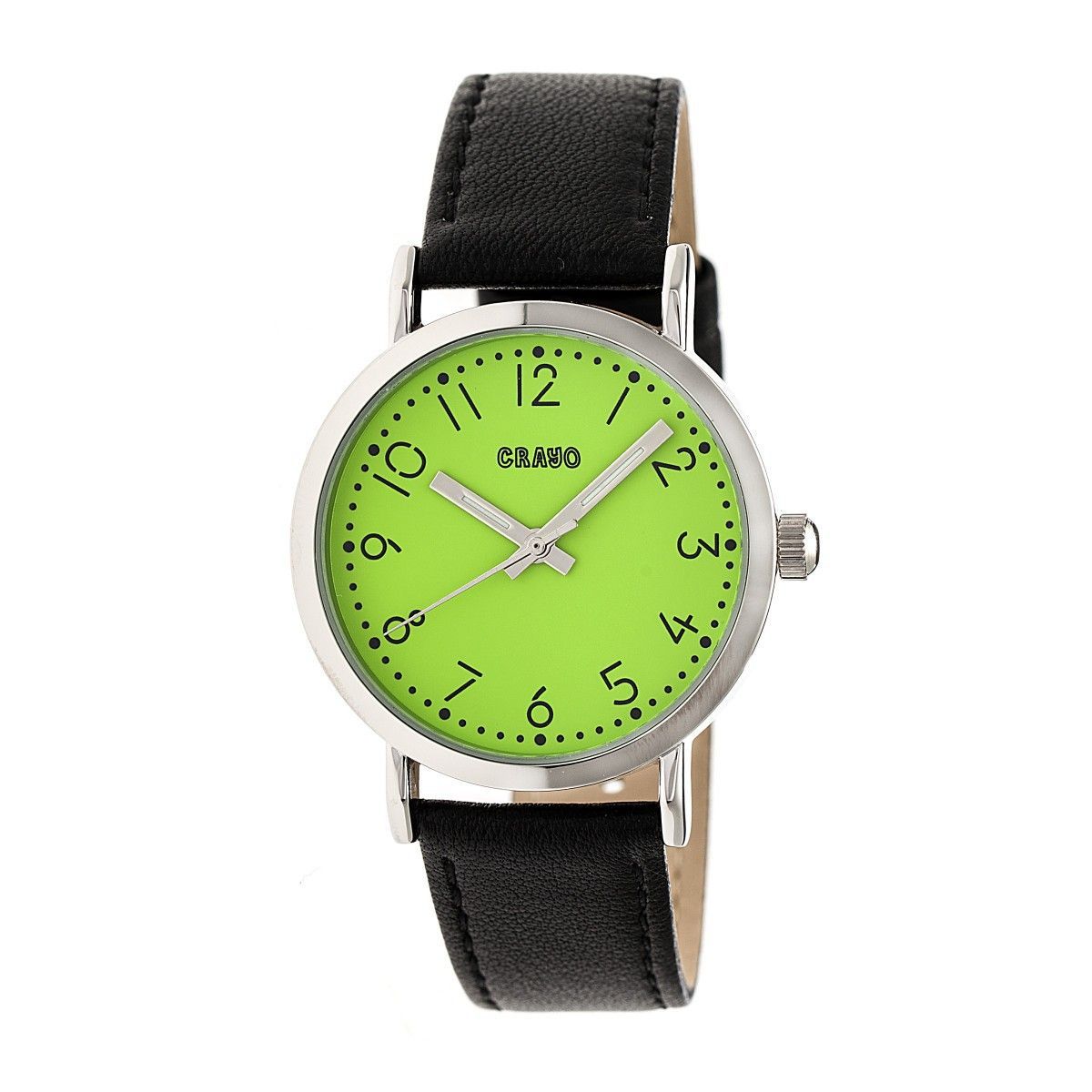 Unisex Uhr mit limettengrünem Zifferblatt