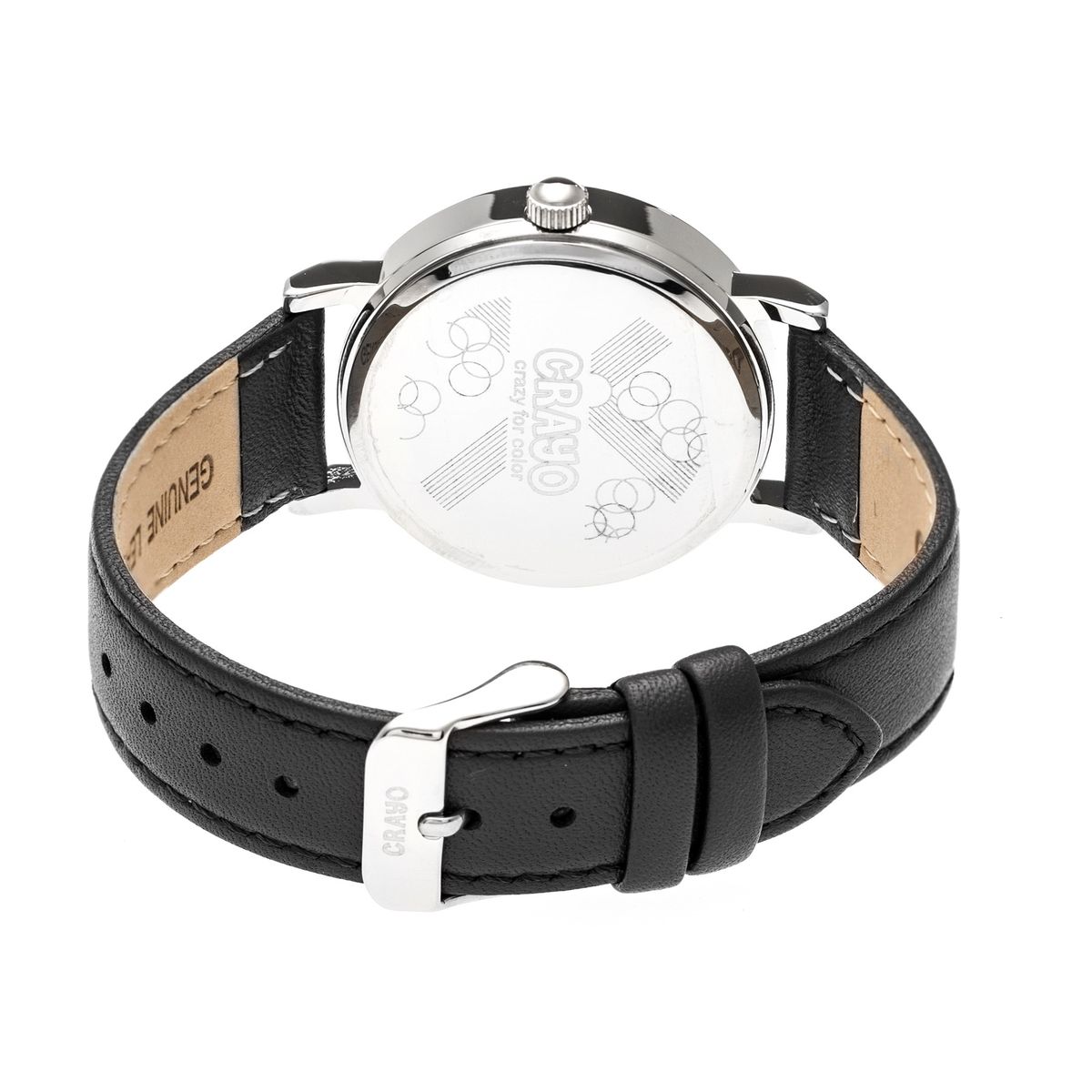 Minimalistische Analoguhr mit Lederarmband