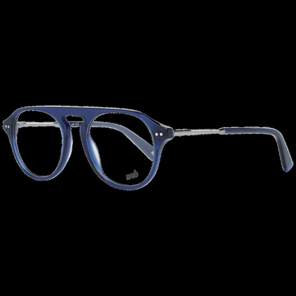Runde Vollrandbrille in Blau